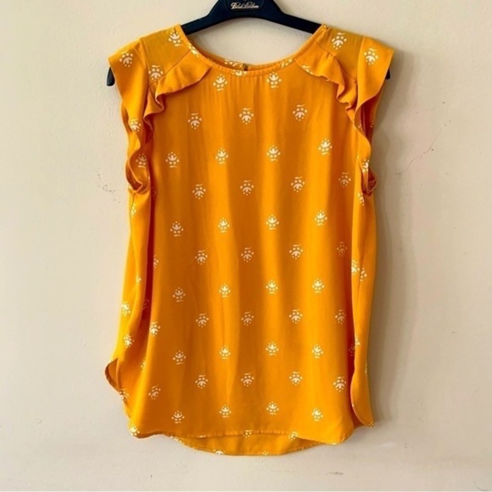 Bliss Women's Mustard Floral Blouse
